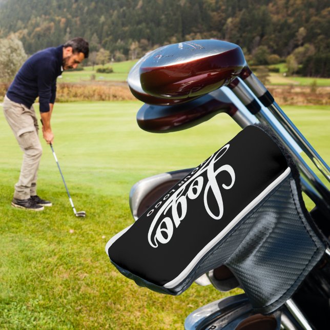 Markenbezeichnung Black Modern Company Logo Busine Golf Headcover (Von Creator hochgeladen)