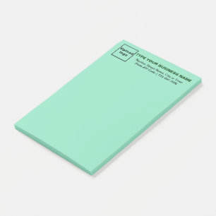 Markenbezeichnung für Aquamarine grüne Länge Post-it Klebezettel