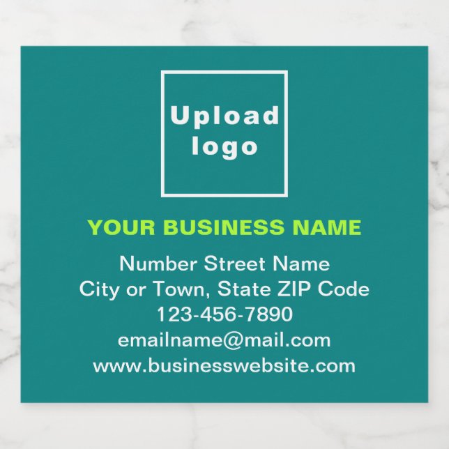 Markenbezeichnung für Aquamarines Etikett für grün (Einzelnes Label)