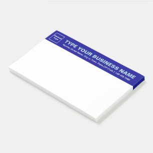 Markenbezeichnung für "Blue Heading of Large" Post-it Klebezettel