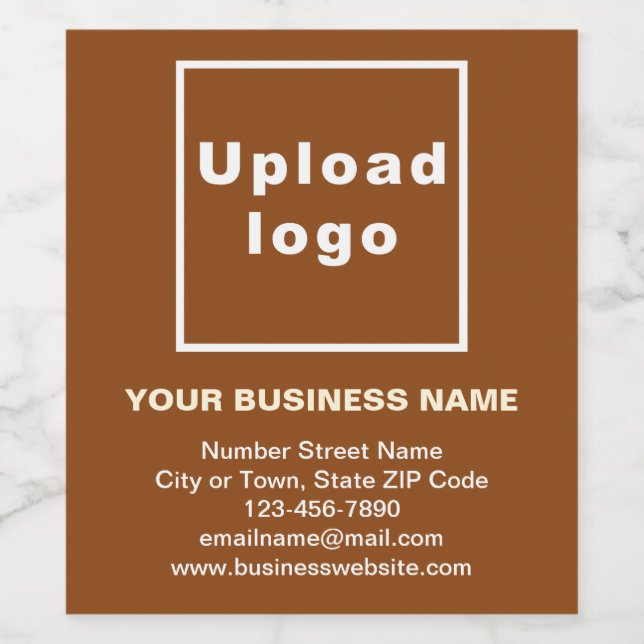 Markenbezeichnung für braune Weinflaschen Weinetikett (Einzelnes Label)