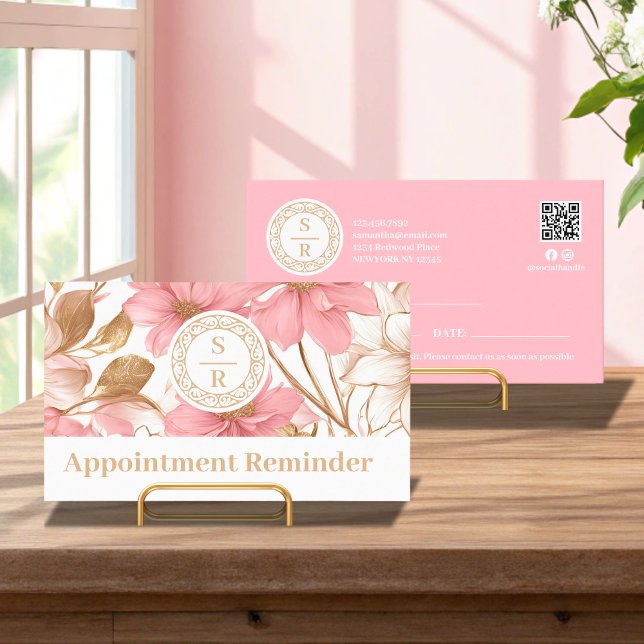 Markenbezeichnung für das Wappen "Luxury Floral Wa Terminkarte (Von Creator hochgeladen)