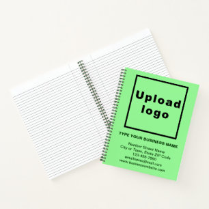 Markenbezeichnung für große helle grüne Spirale Notizbuch