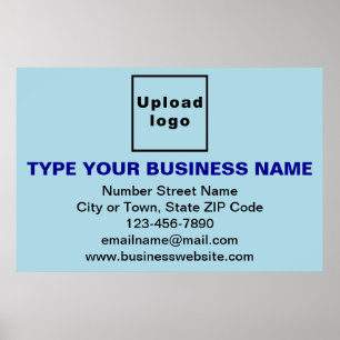 Markenbezeichnung für hellblaues Rechteck-Poster Poster