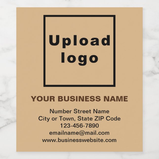 Markenbezeichnung für hellbraune Weinflaschen Weinetikett (Einzelnes Label)