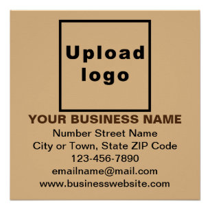 Markenbezeichnung für hellbraunes, glänzendes Post Poster