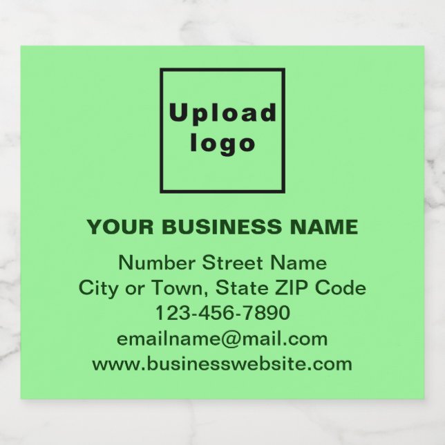 Markenbezeichnung für hellgrüne Bierflasche Bierflaschenetikett (Einzelnes Label)