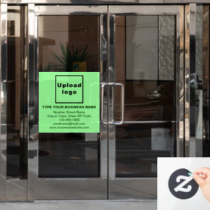 Markenbezeichnung für hellgrünes Fenster Fensteraufkleber