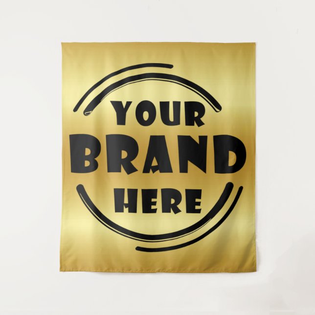 Markenbezeichnung für kundenspezifische Unternehme Wandteppich (Vorderseite)