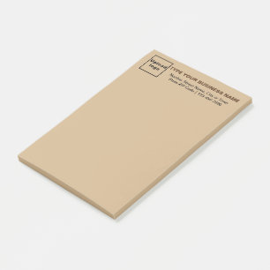 Markenbezeichnung für leichte Braun Post-it Klebezettel