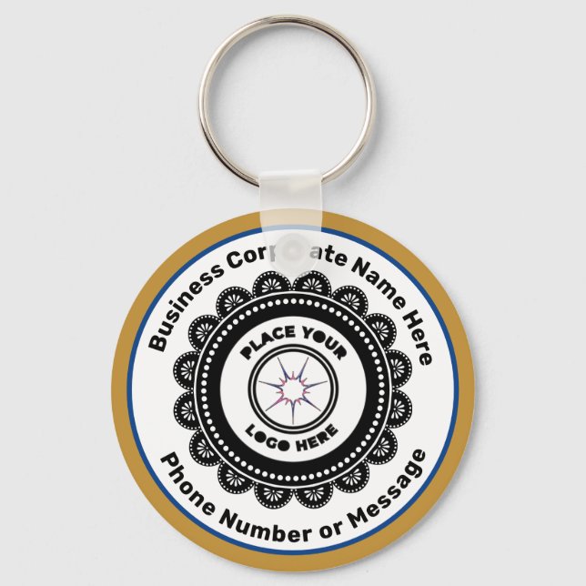 Markenbezeichnung für Logo-Unternehmen Schlüsselanhänger (Vorderseite)