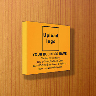 Markenbezeichnung für Orange Color Rectangle Leinwanddruck