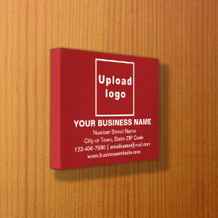 Markenbezeichnung für Red Rectangle Canvas Print Leinwanddruck