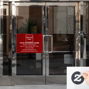 Markenbezeichnung für Red Rectangle Window Cloning Fensteraufkleber