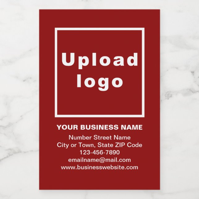 Markenbezeichnung für Rot-Kleinweinflaschen Weinetikett (Einzelnes Label)