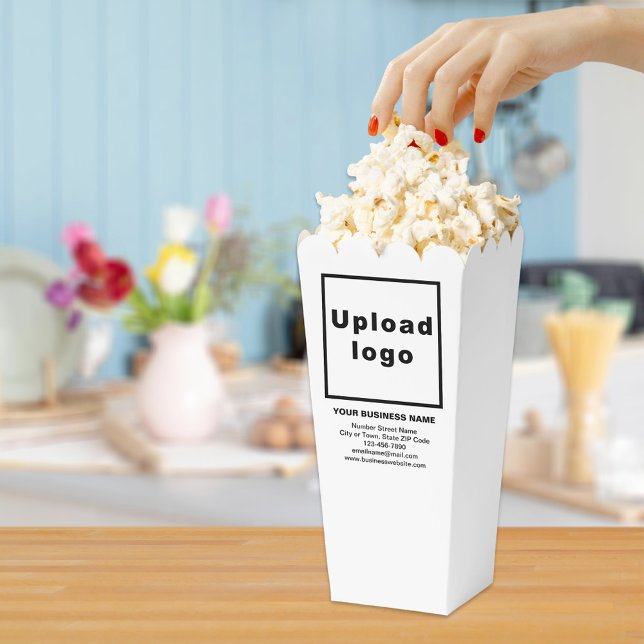 Markenbezeichnung für Weißkorn Geschenkschachtel (Business brand on popcorn box)
