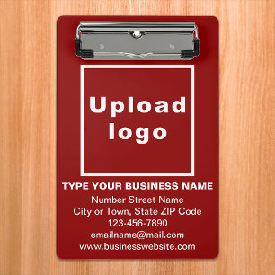 Markenbezeichnung in der Red Mini-Zwischenablage Mini Klemmbrett