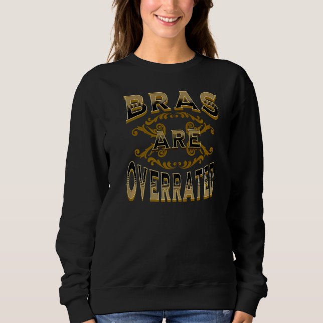 Markenbezeichnungen überbewertet sweatshirt (Vorderseite)