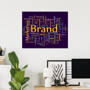 Markenbezeichnungen und Marketing - Cloud Poster