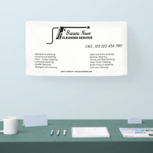 Markenbildung für Reinigungsunternehmen unter Druc Banner