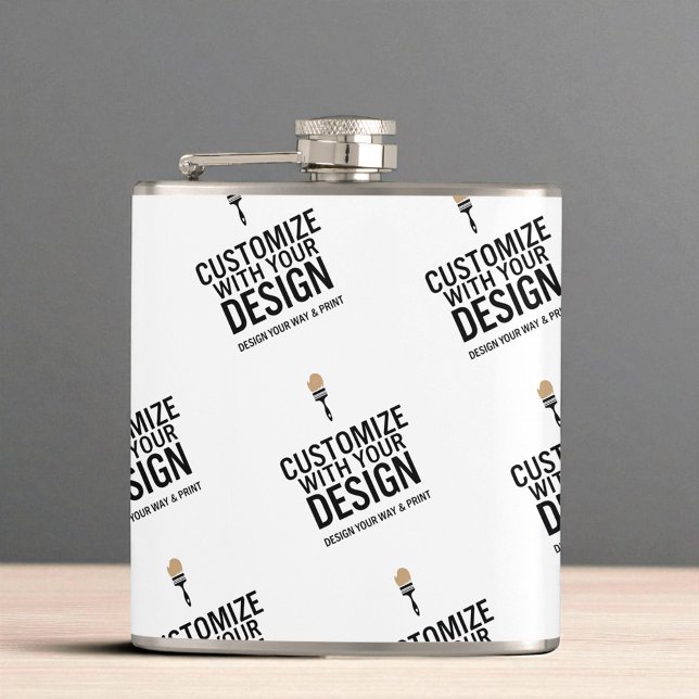 Markenindividualisierte minimalistische personalis flachmann (Von Creator hochgeladen)