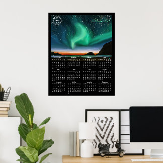 Markenkalender 2027 Wand-Logo-Kalender - Borealis Poster