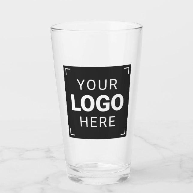 Markenlogo auf Ihre Weise Glas (Vorderseite)