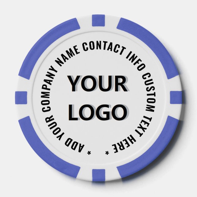 Markenlogo-Design für Poker-Chips mit individuelle Pokerchips (Vorderseite)
