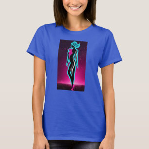 Markenlogo mit weiblichem Körper T-Shirt
