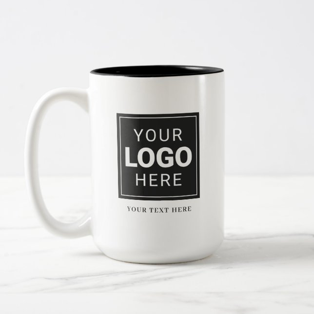 Markenlogo Zweifarbige Tasse (Links)
