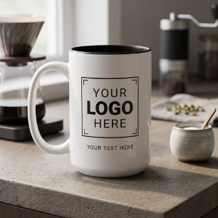 Markenlogo Zweifarbige Tasse