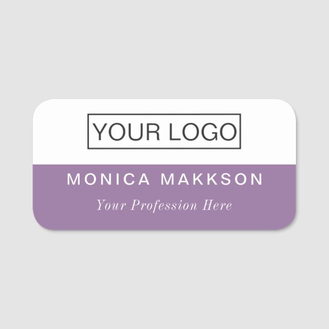 Markenname für Plastikkarten - Logo für Magnetic o Namensschild (Vorderseite)