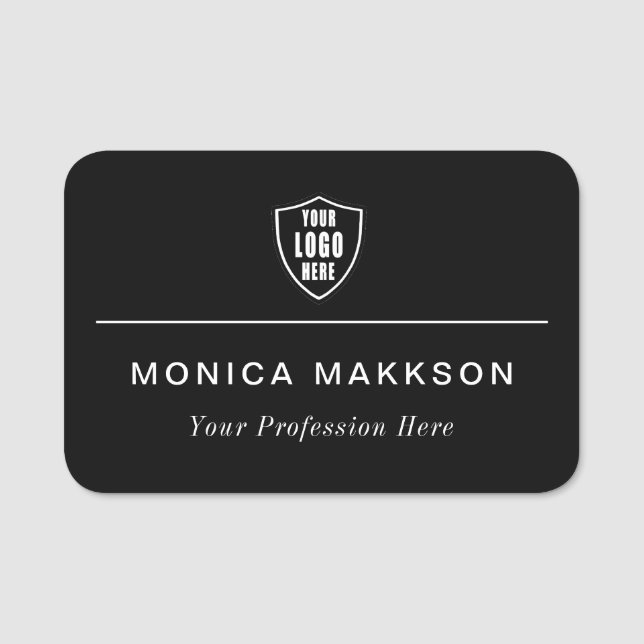 Markenname für Plastikkarten - Logo für Magnetic o Namensschild (Vorderseite)