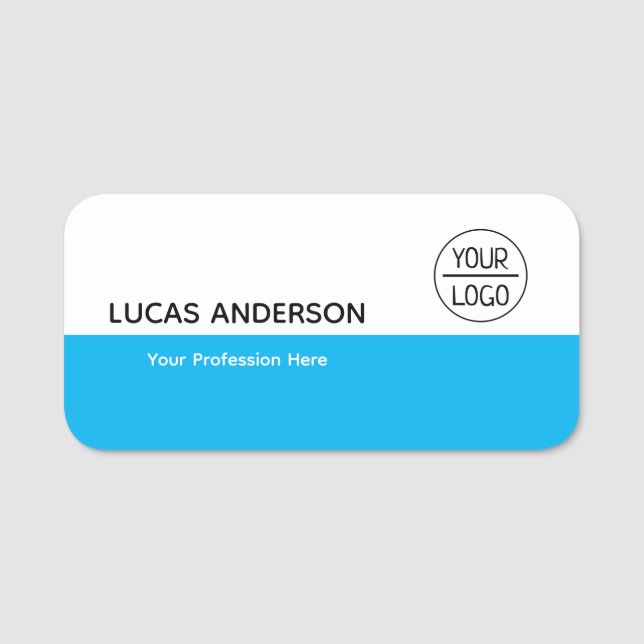 Markenname für Plastikkarten - Logo für Magnetic o Namensschild (Vorderseite)