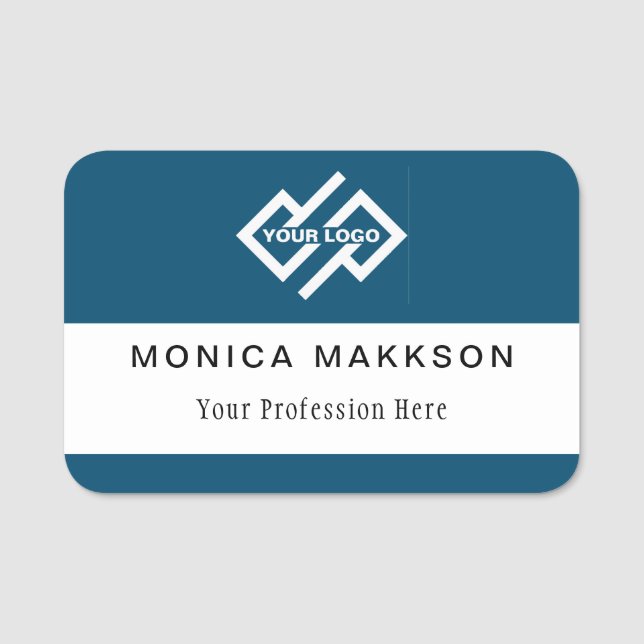 Markenname für Plastikkarten - Logo für Magnetic o Namensschild (Vorderseite)