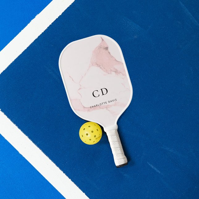 Markenname für rosa Monogramm Pickleball Schläger (Von Creator hochgeladen)