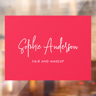 Markennamen-Trendige moderne Schriftart Benutzerde Fensteraufkleber