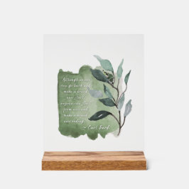 Markenneues Zitat - Akryllisches Zeichen für Wachs Acrylschild