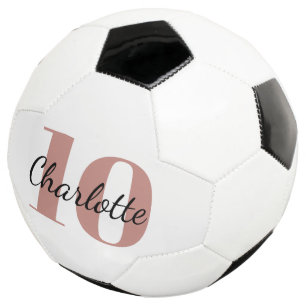 Markennummer für Rosengold-Monogramm Fußball