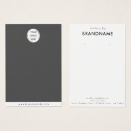 Markenspezifische Logo-Ohrring-Schmuck-Display-Kar