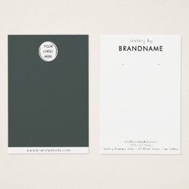 Markenspezifische Logo-Ohrring-Schmuck-Display-Kar