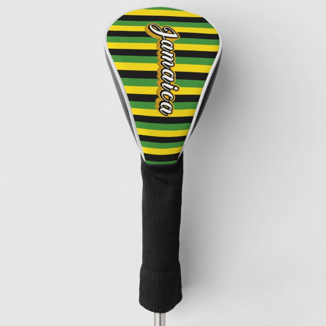 Markensymbole auf Jamaika Golf Headcover (Vorderseite)