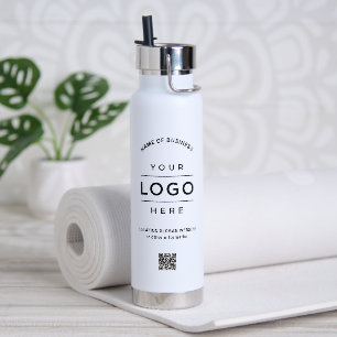 Markenweißes Logo QR-Code Wellness Trinkflasche