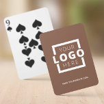Markenwerbung für kundenspezifische Firmenlogos Spielkarten<br><div class="desc">Gehen Sie über den typischen Werbe-Stift oder Notizblock hinaus und geben Sie ein individualisierbares Kartendeck mit Ihrem Logo und Website-URL. Setzen Sie die Anpassung des Brandings auf die nächste Stufe,  indem Sie eine Hintergrundfarbe auswählen,  die Ihrer Markenfarbe entspricht.</div>