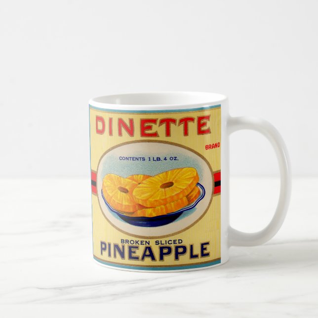 Markenzeichen Dinette pineaple aus den 30er Jahren Kaffeetasse (Rechts)