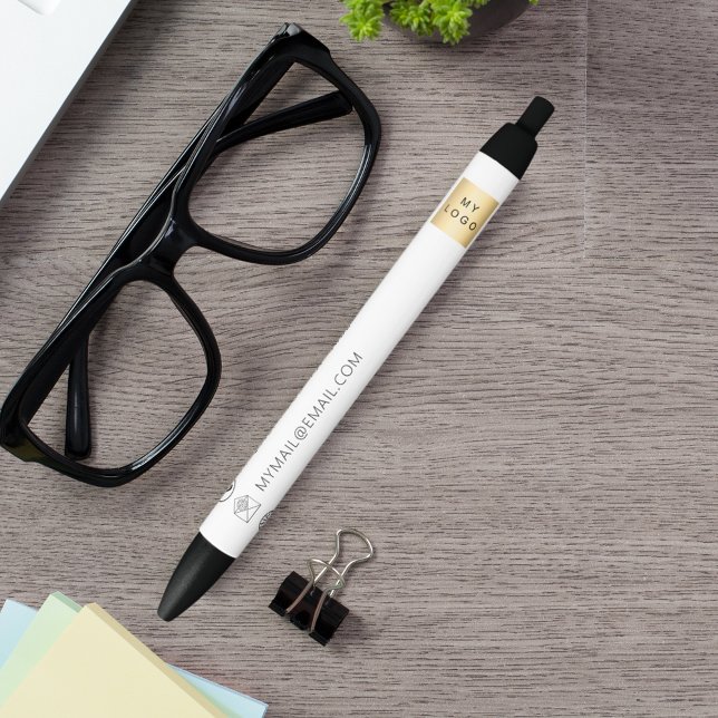 Markenzeichen Firmenlogo Firmenlogo E-Mail-Website Kugelschreiber (Von Creator hochgeladen)