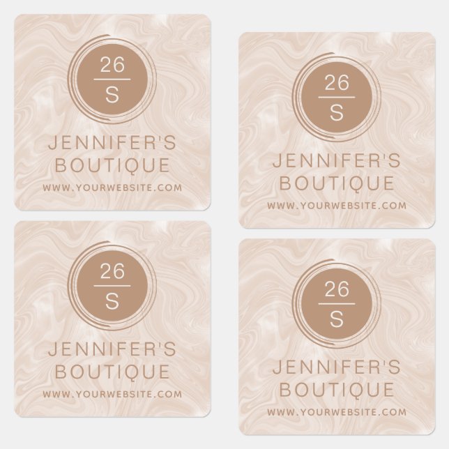 Markenzeichen für Firmennamen Kleidung Etiketten (Grün)