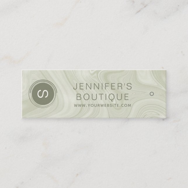 Markenzeichen für Firmennamen Kleidung Telefonnummerkarte (Vorderseite)