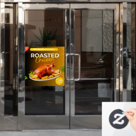 Market Deli geröstetes Hühnerpreisangebot individu Fensteraufkleber