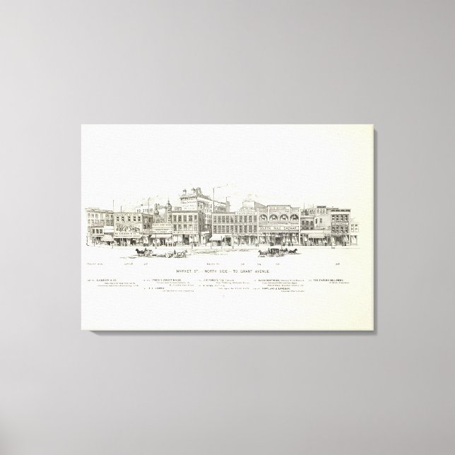 Market North Side Grant Leinwanddruck (Vorderseite)